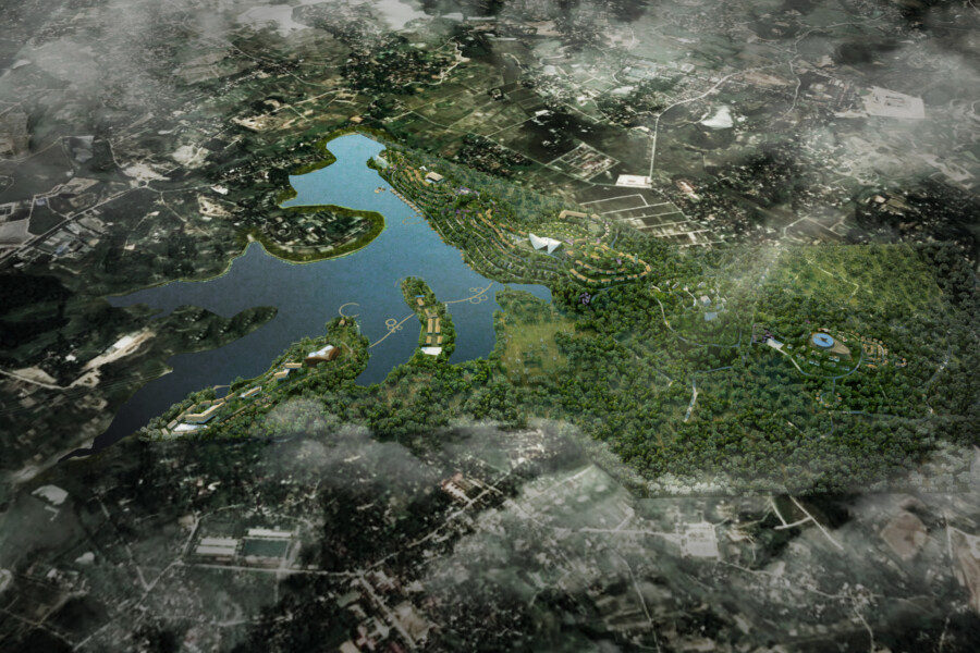 C383 Xkl Xuan Khanh Lake Aerial C02