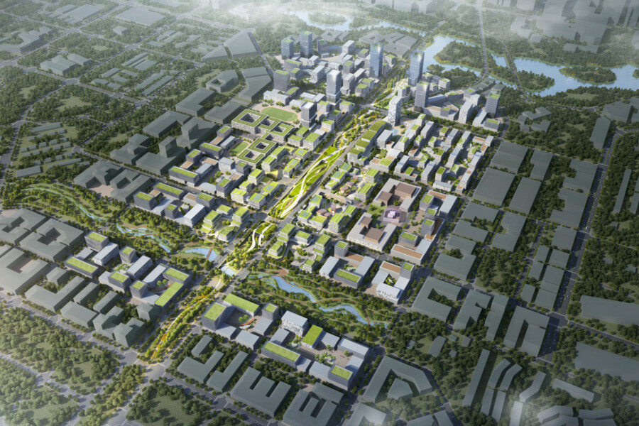 Xiaoli Station And Urban Area In Xiong’An China 100