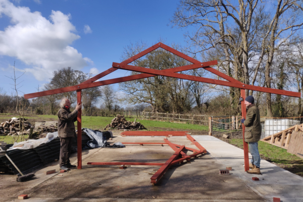 Barn Under Construction