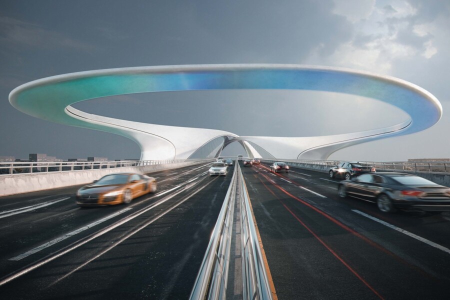 Harmony Bridge Perspective Of The Car 2